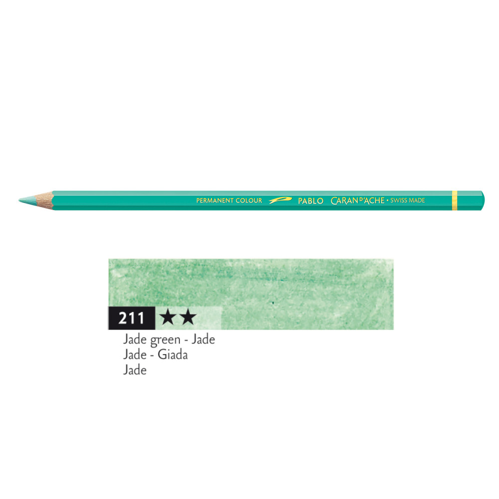 Pablo colored pencil - Caran d'Ache - 211, Jade Green