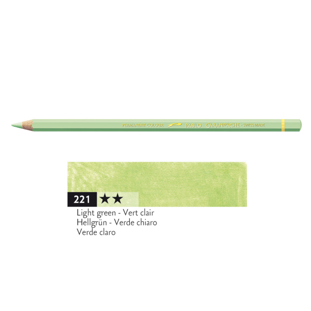 Kredka ołówkowa Pablo - Caran d'Ache - 221, Light Green