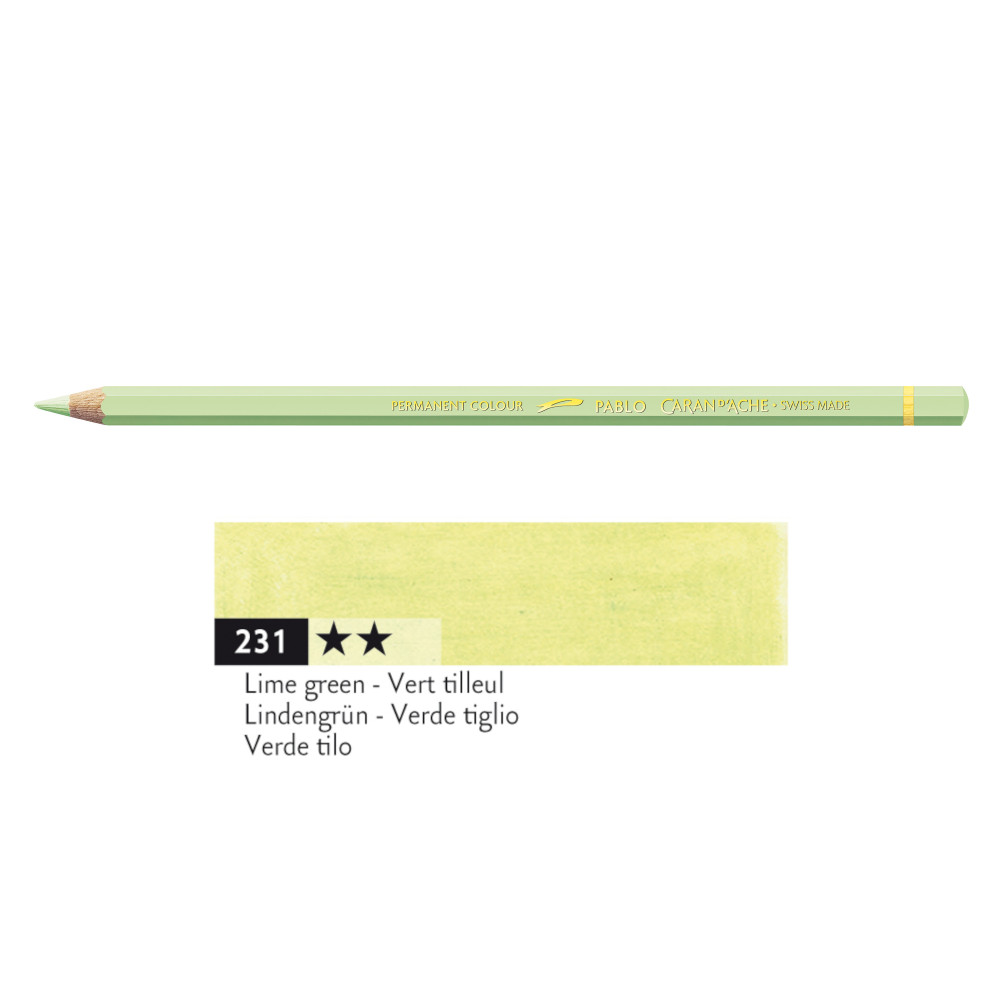 Kredka ołówkowa Pablo - Caran d'Ache - 231, Lime Green