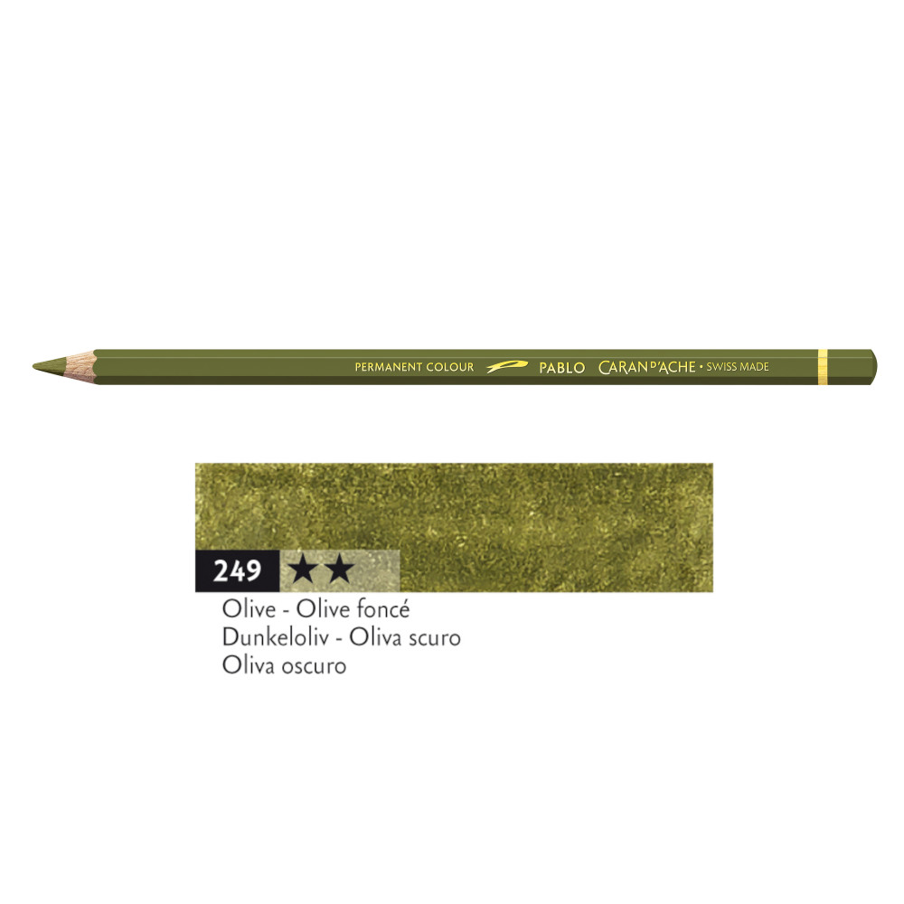 Pablo colored pencil - Caran d'Ache - 249, Olive
