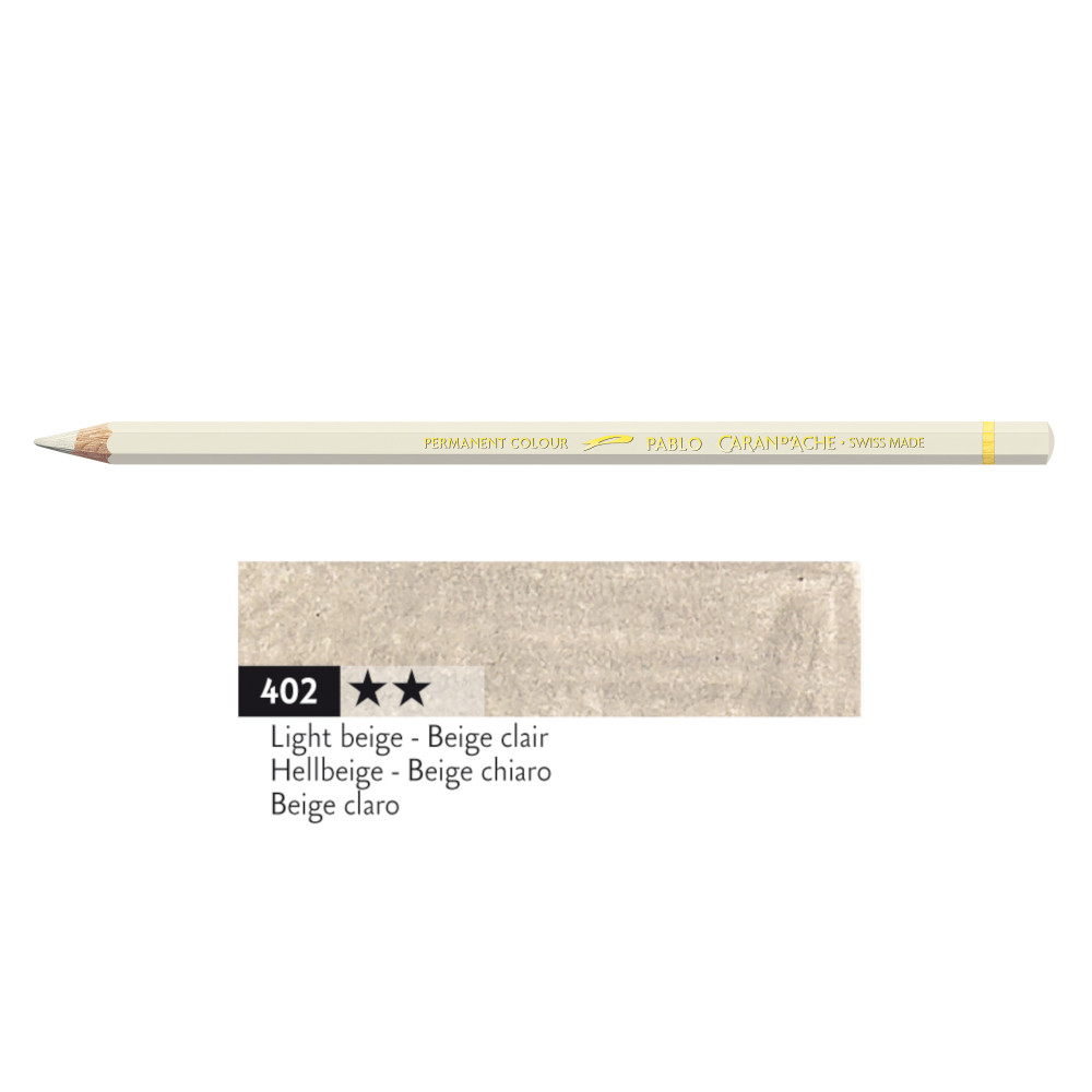 Pablo colored pencil - Caran d'Ache - 402, Light Beige