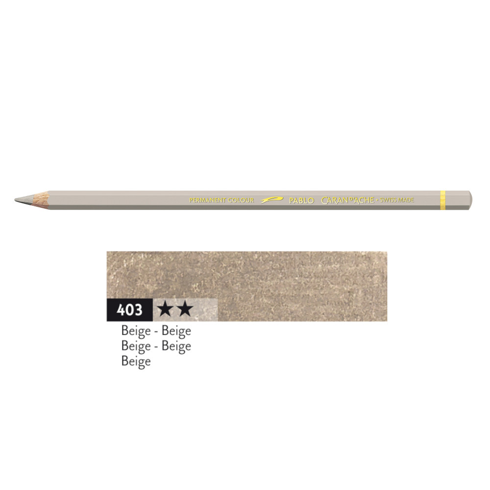 Pablo colored pencil - Caran d'Ache - 403, Beige