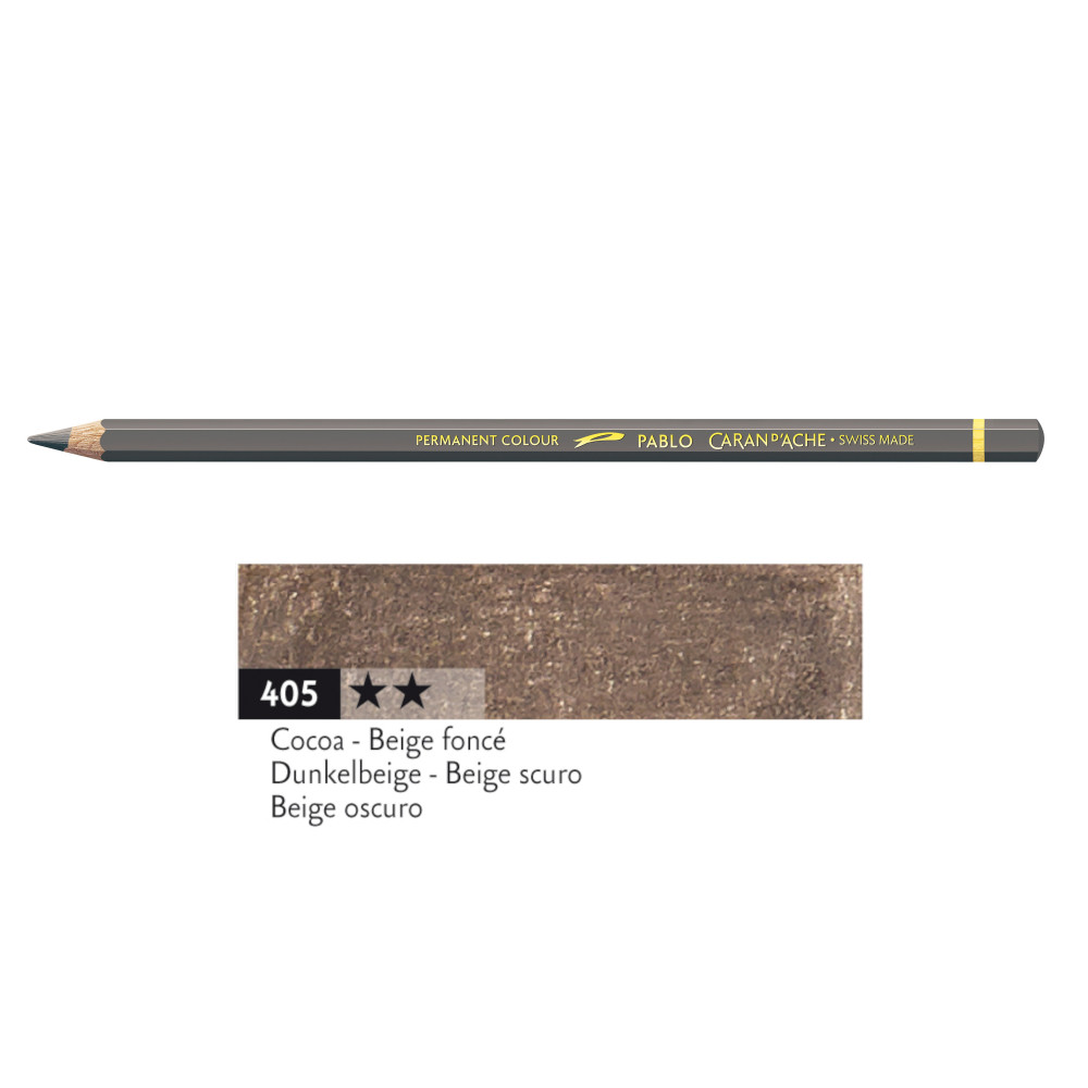 Kredka ołówkowa Pablo - Caran d'Ache - 405, Cocoa