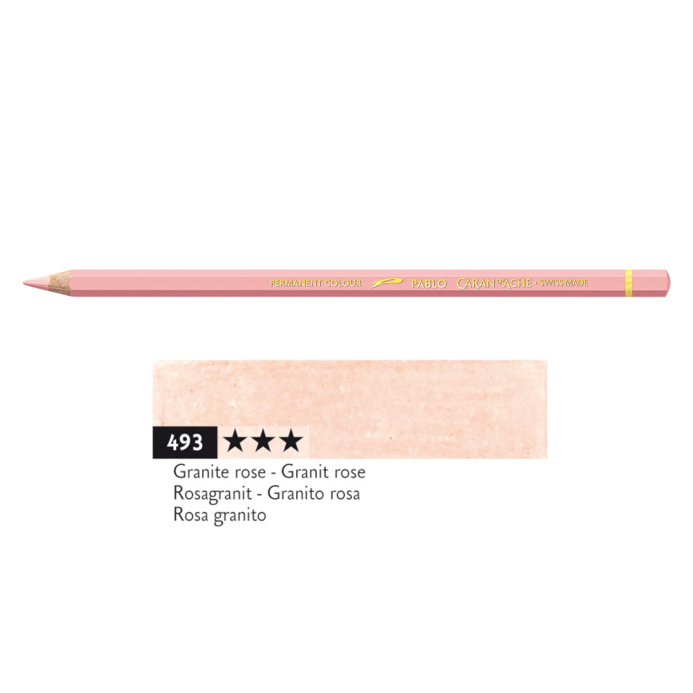 Pablo colored pencil - Caran d'Ache - 493, Granite Rose