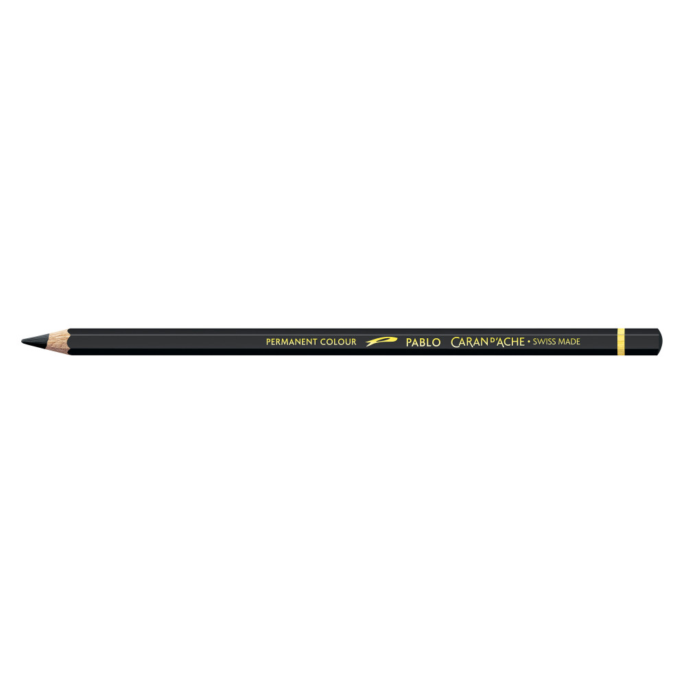 Pablo colored pencil - Caran d'Ache - 496, Ivory Black