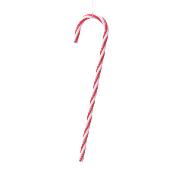 Świąteczne zawieszki, laski cukrowe - 9 cm, 6 szt.