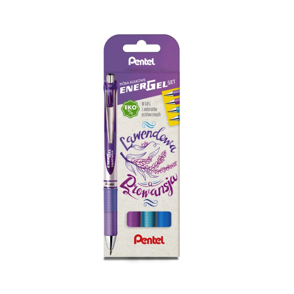 Set of EnerGel Ballpoint pens - Pentel - 0,7 mm, 4 pcs.