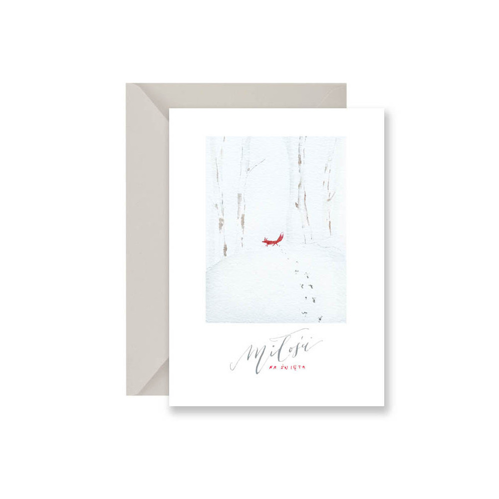 Greeting card - Muska - Fox, A6