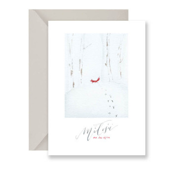 Greeting card - Muska - Fox, A6