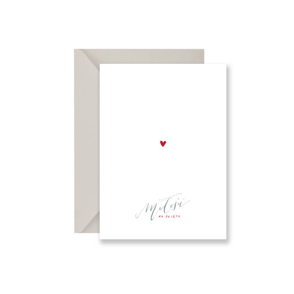 Greeting card - Muska - Heart, A6