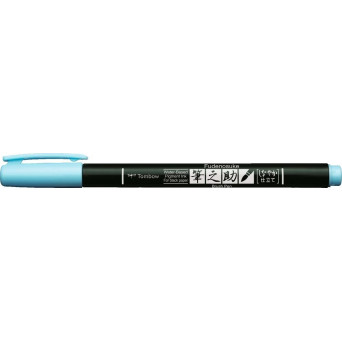 Pisak do kaligrafii Fudenosuke Brush Pen, Pastel - Tombow - Light Blue