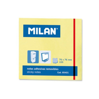 100 Adhesive Notes 76x76 mm Yellow