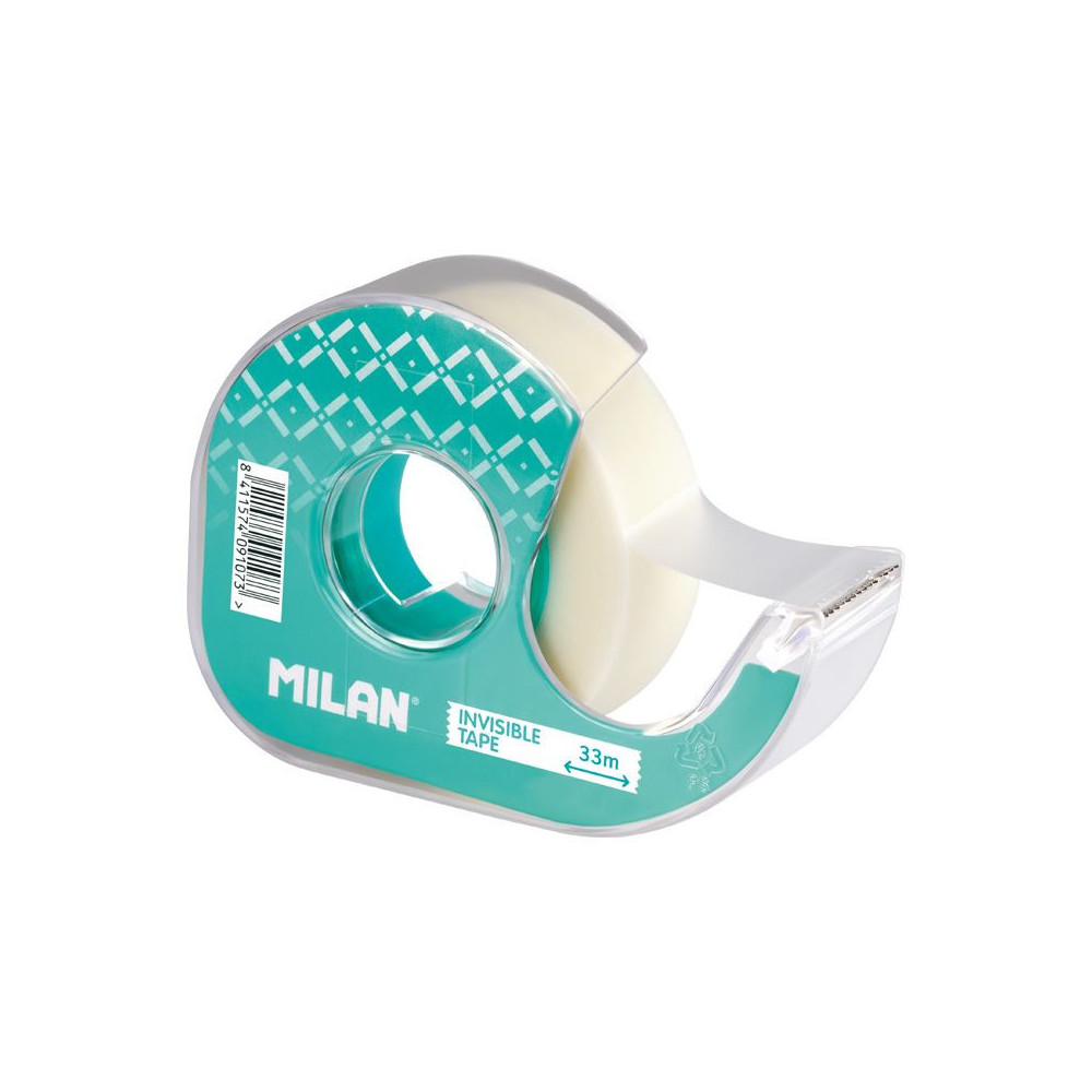 Taśma biurowa z dyspenserem, niewidoczna - Milan - 33 m x 19 mm