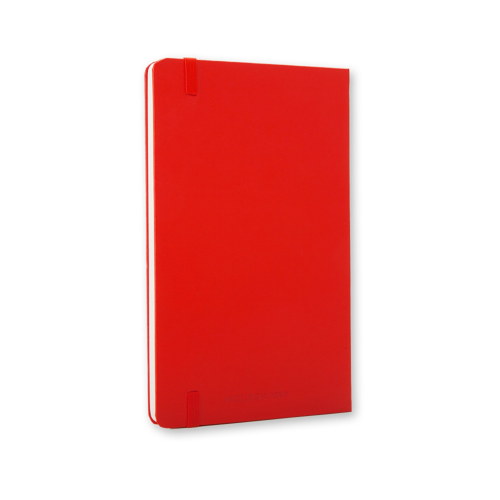 Notatnik gładki A5 - Moleskine - czerwony twarda okładka