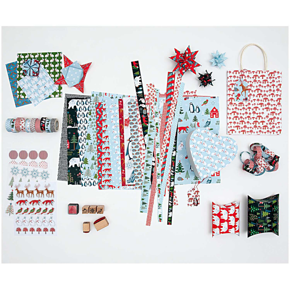 Set of washi tapes, Winter Forest - Paper Poetry - 15 mm x 10 m, 5 pcs.