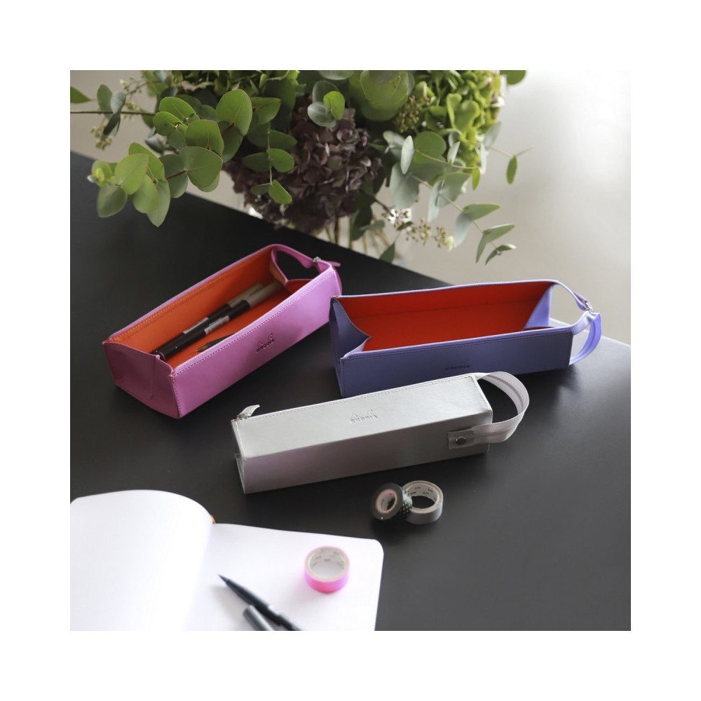 Piórnik Rhodiarama Tray - Rhodia - brąz, 5 x 23 cm