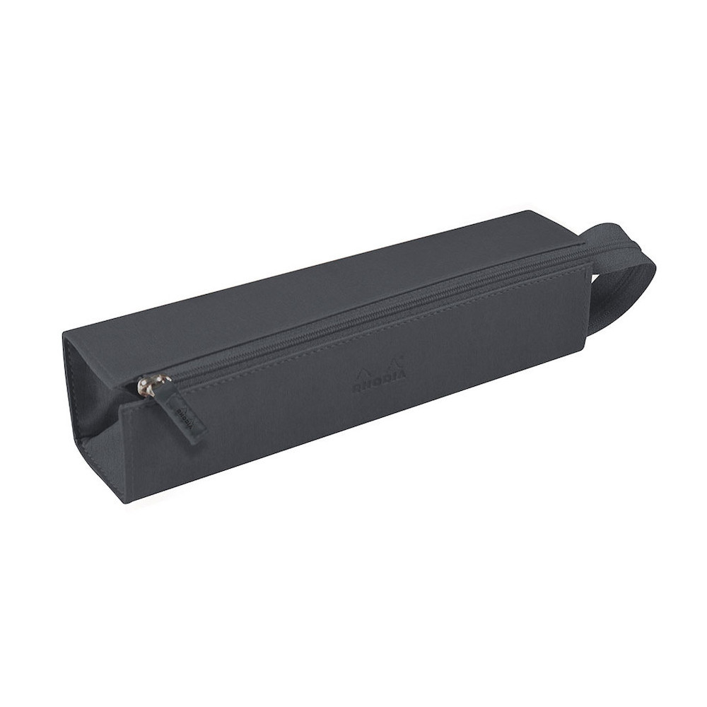 Rhodiarama Tray hard pencil case - Rhodia - titanium, 5 x 23 cm