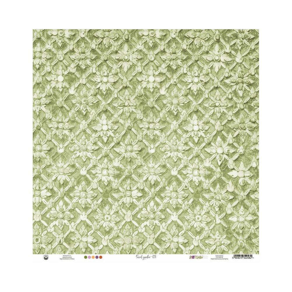 Scrapbooking paper 30,5 x 30,5 cm - Piątek Trzynastego - Secret garden 05