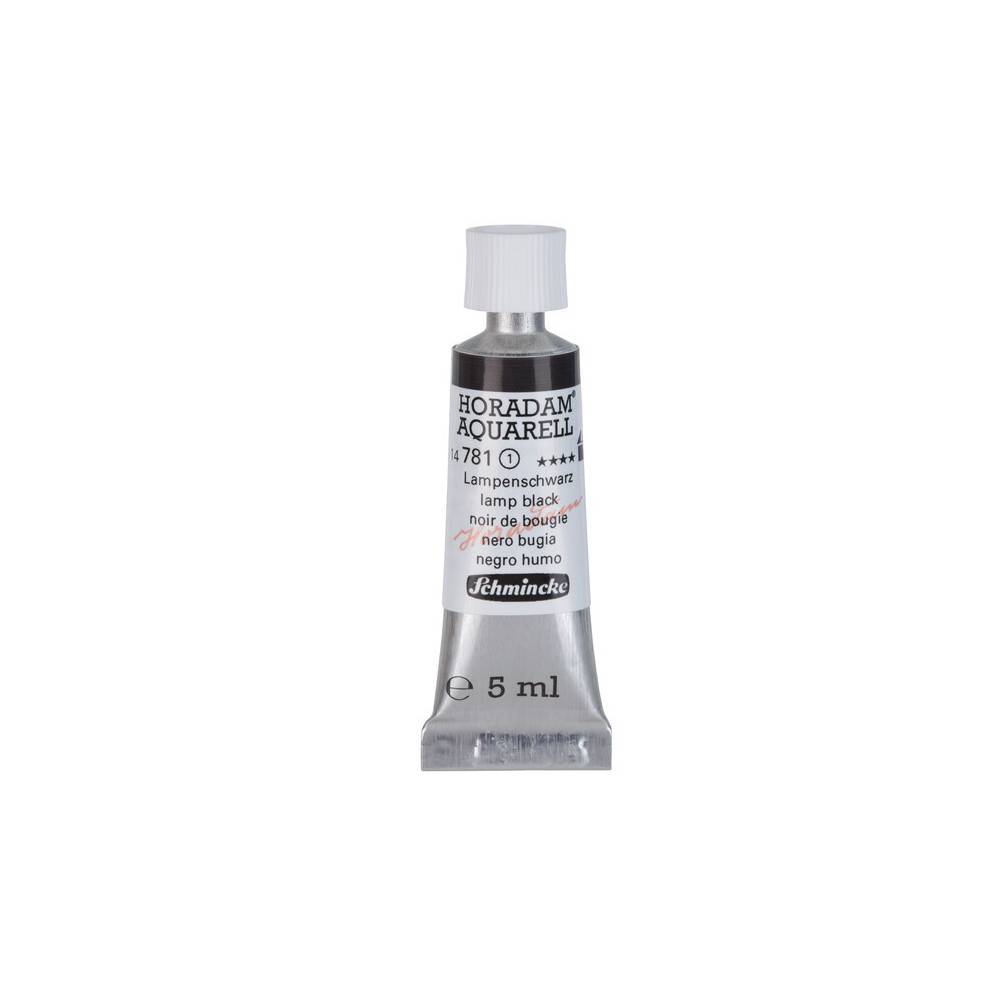 Farba akwarelowa Horadam Aquarell - Schmincke - 781, Lamp Black, 5 ml
