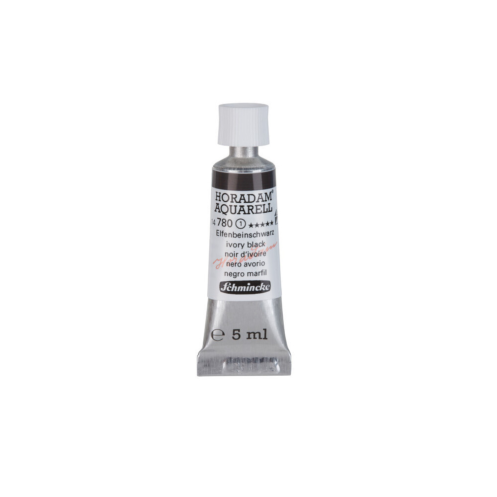 Farba akwarelowa Horadam Aquarell - Schmincke - 780, Ivory Black, 5 ml