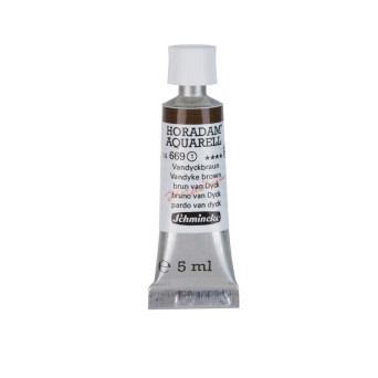 Horadam Aquarell watercolor paint - Schmincke - 669, Vandyke Brown, 5 ml