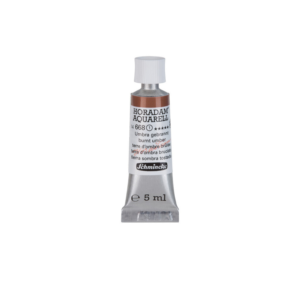 Farba akwarelowa Horadam Aquarell - Schmincke - 668, Burnt Umber, 5 ml