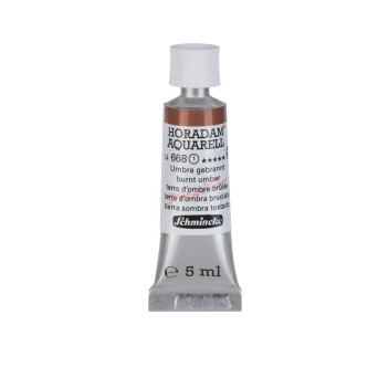 Horadam Aquarell watercolor paint - Schmincke - 668, Burnt Umber, 5 ml