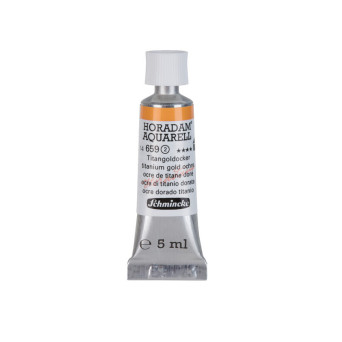 Horadam Aquarell watercolor paint - Schmincke - 659, Titanium Gold Ochre, 5 ml