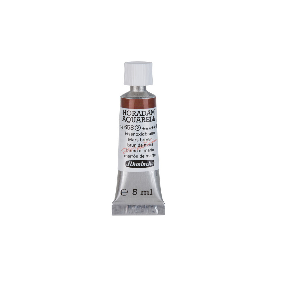 Horadam Aquarell watercolor paint - Schmincke - 658, Mars Brown, 5 ml