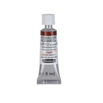 Horadam Aquarell watercolor paint - Schmincke - 651, Maroon Brown, 5 ml