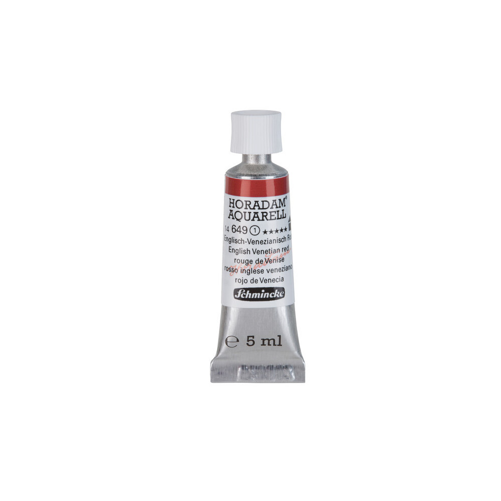 Horadam Aquarell watercolor paint - Schmincke - 649, English Venetian Red, 5 ml