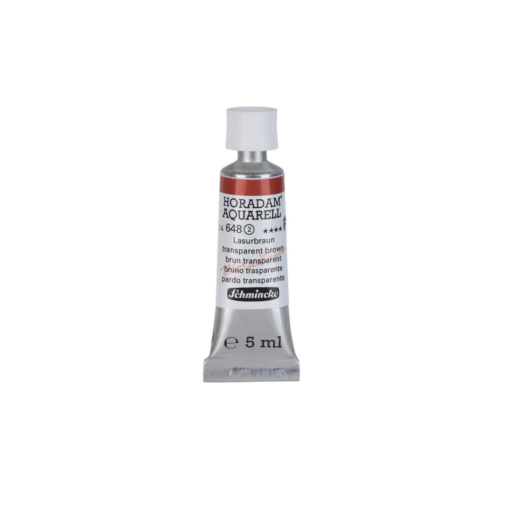 Horadam Aquarell watercolor paint - Schmincke - 648, Transparent Brown, 5 ml