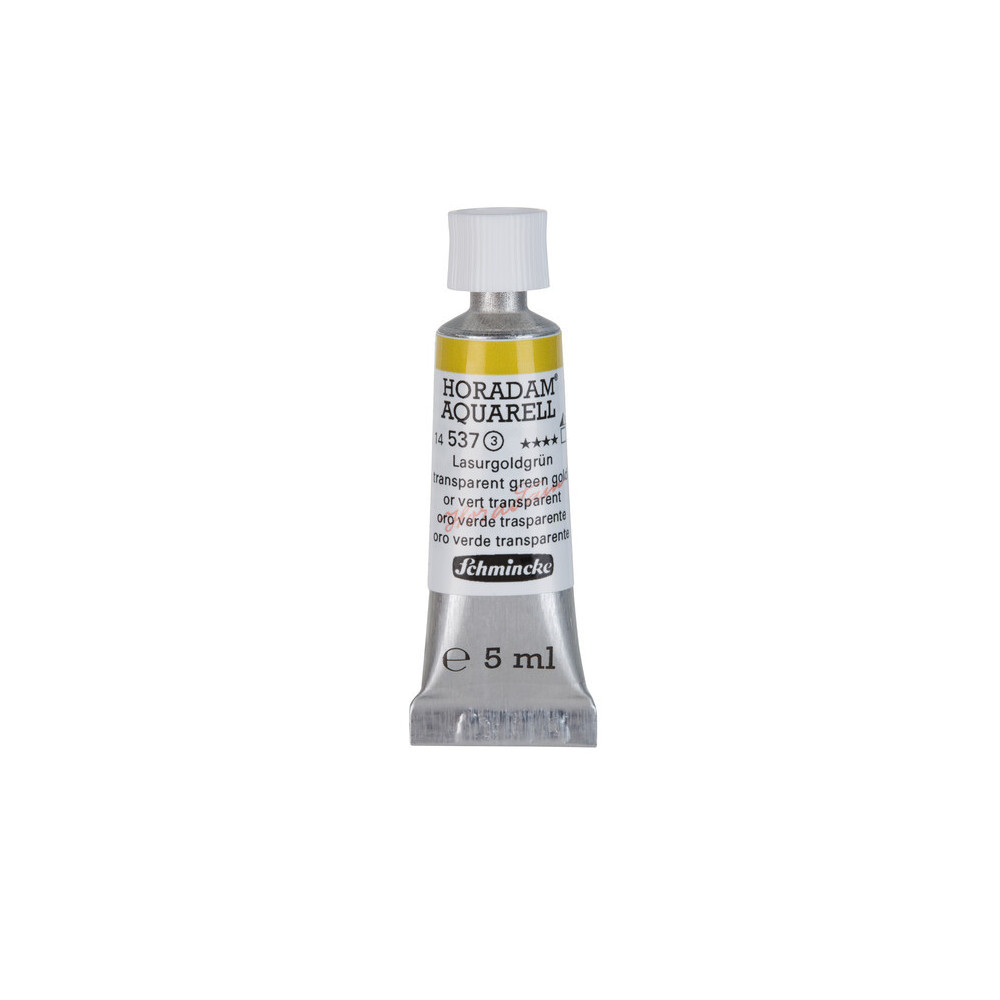 Farba akwarelowa Horadam Aquarell - Schmincke - 537, Transparent Green Gold, 5 ml