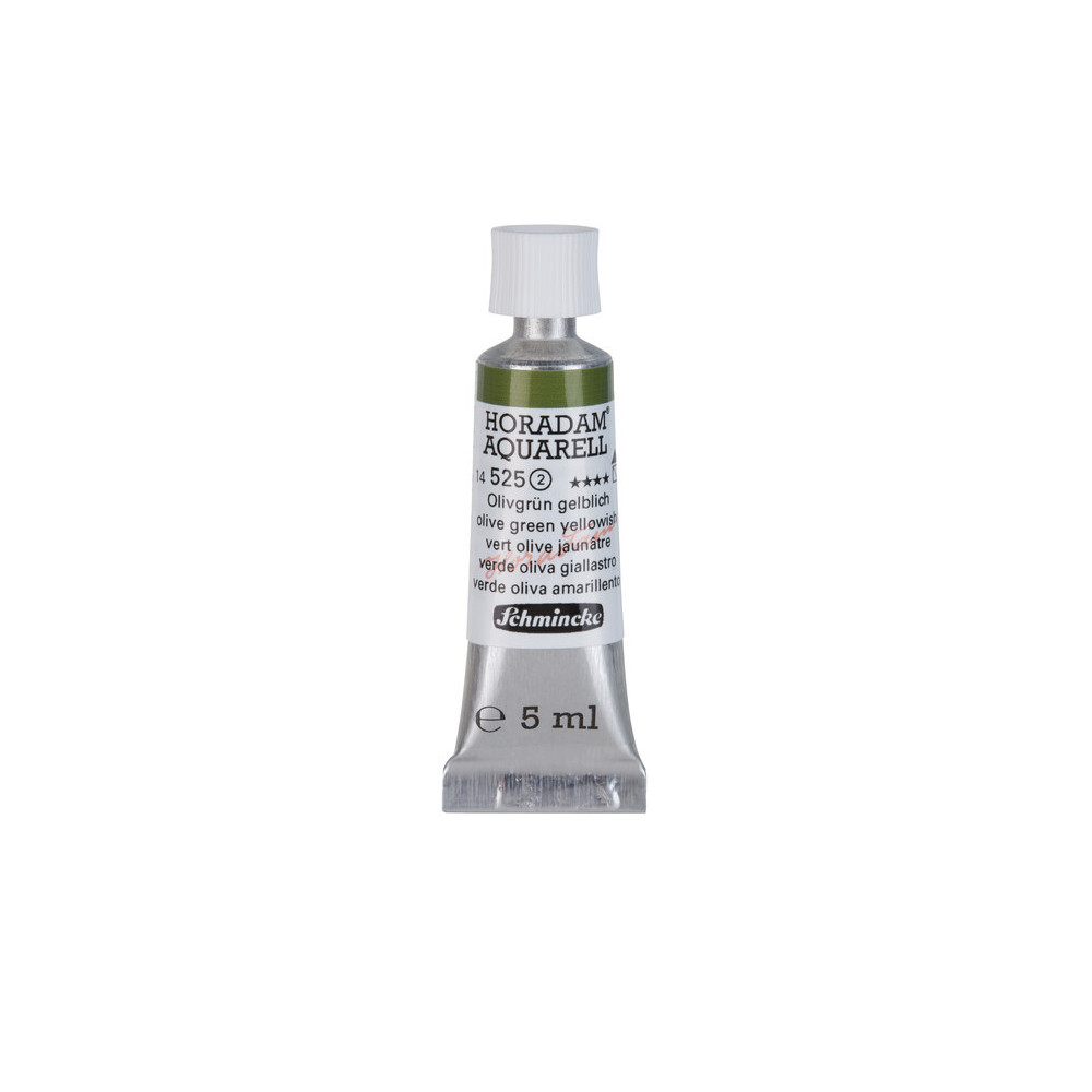 Farba akwarelowa Horadam Aquarell - Schmincke - 525, Olive Green Yellowish, 5 ml