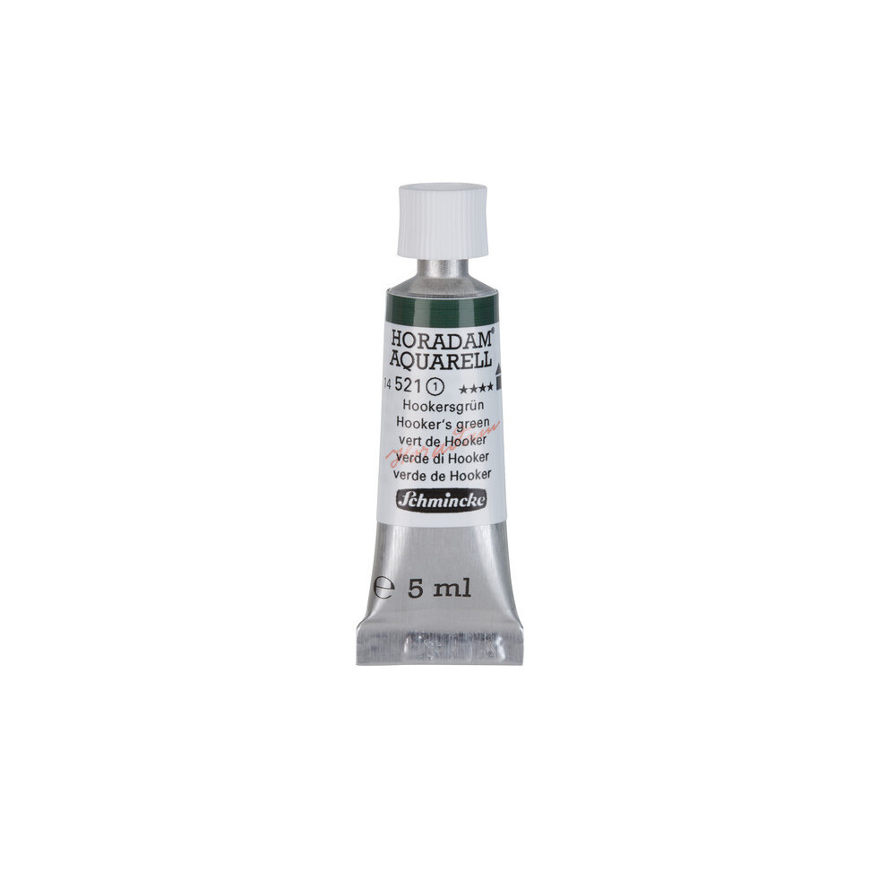Farba akwarelowa Horadam Aquarell - Schmincke - 521, Hooker's Green, 5 ml