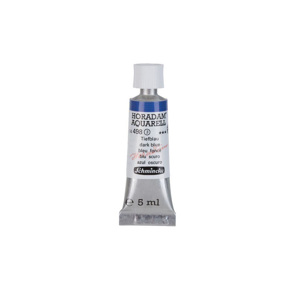 Farba akwarelowa Horadam Aquarell - Schmincke - 498, Dark Blue, 5 ml