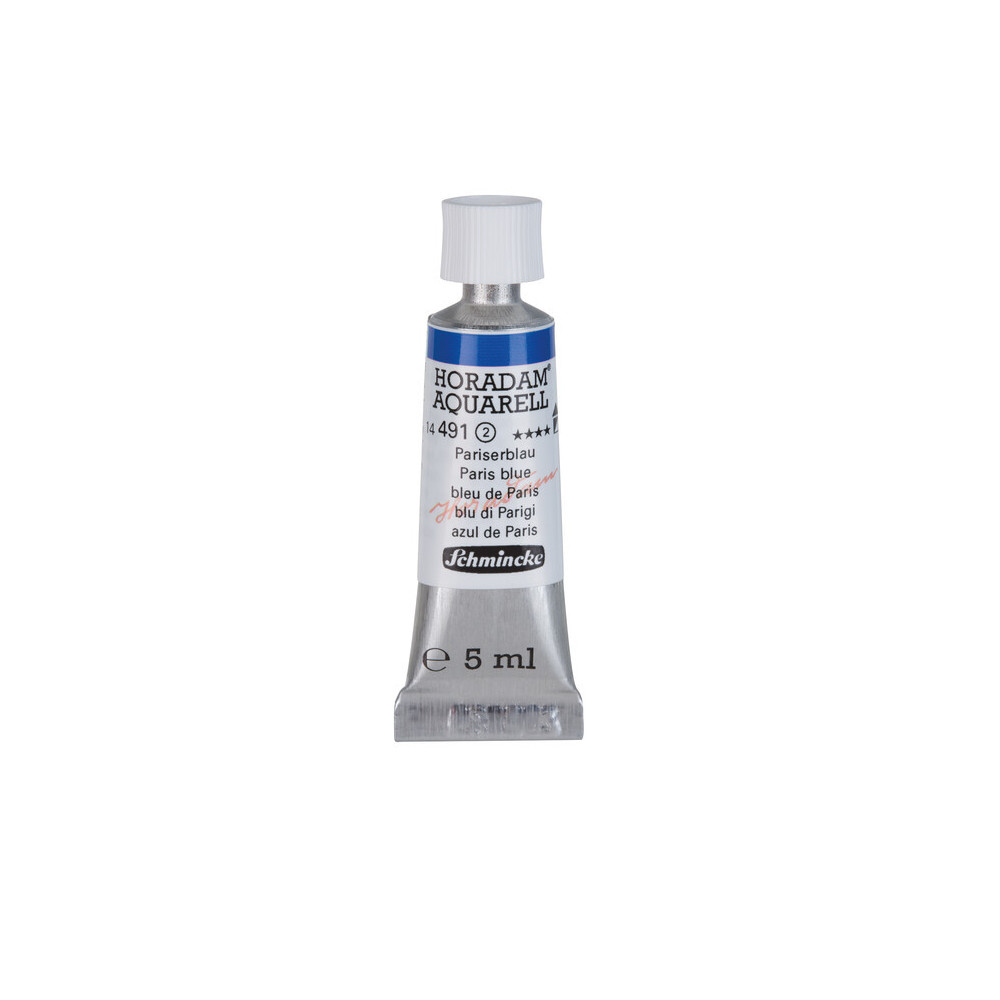 Horadam Aquarell watercolor paint - Schmincke - 491, Paris Blue, 5 ml
