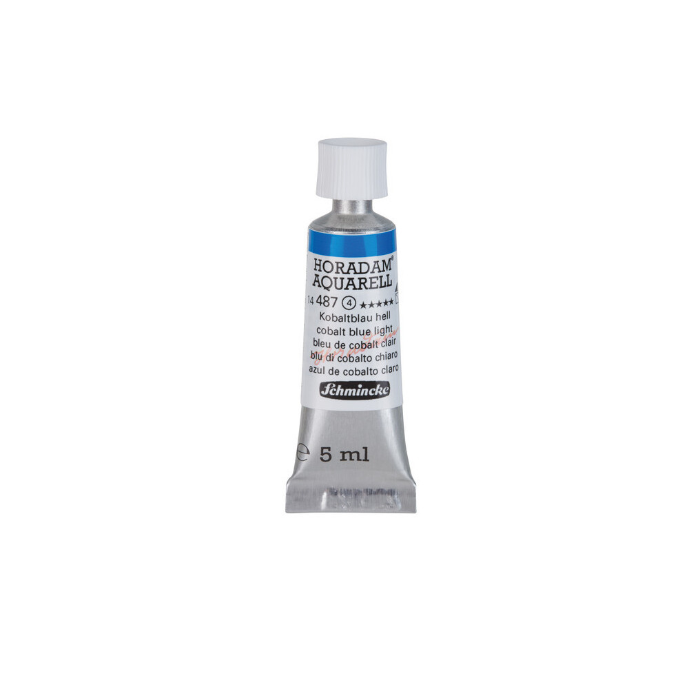 Horadam Aquarell watercolor paint - Schmincke - 487, Cobalt Blue Light, 5 ml