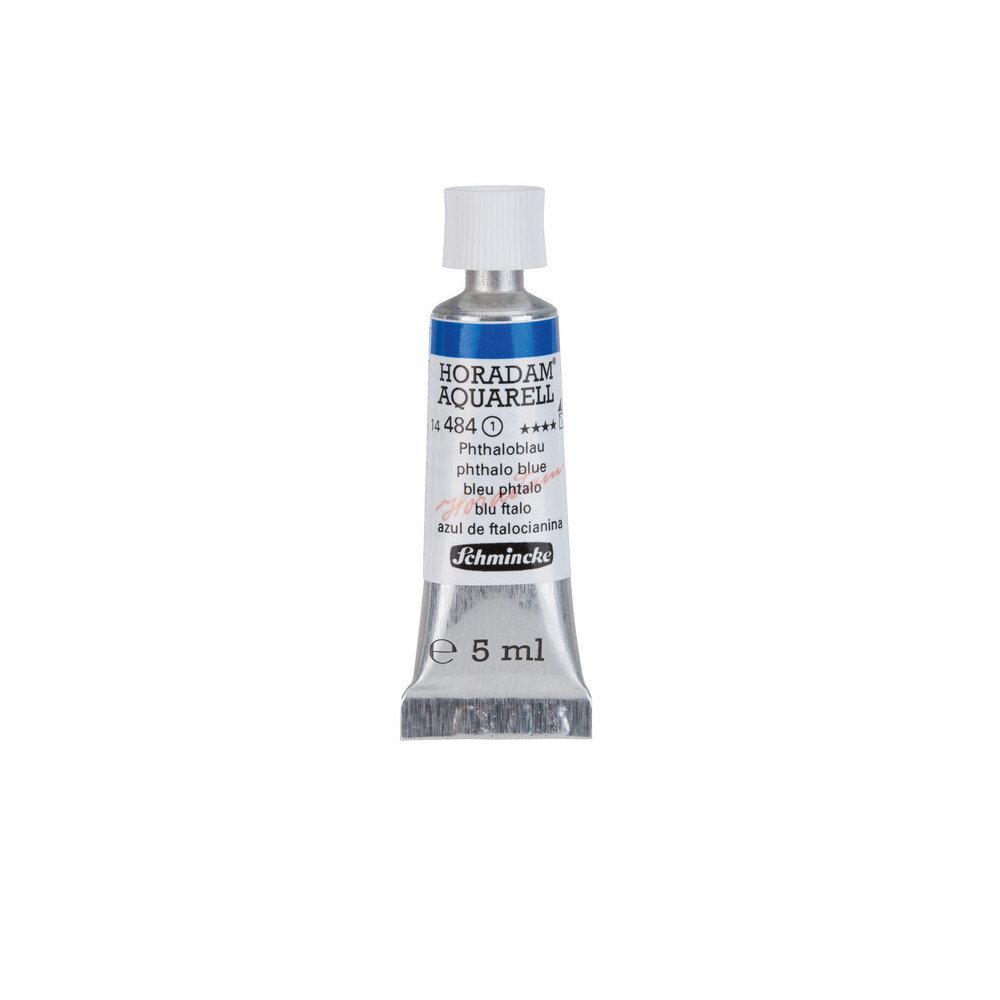 Horadam Aquarell watercolor paint - Schmincke - 484, Phthalo Blue, 5 ml