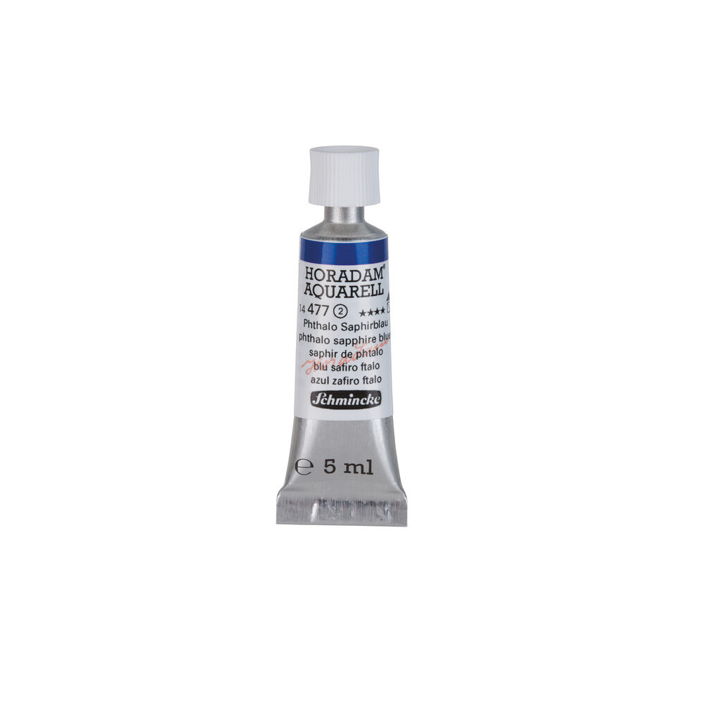 Farba akwarelowa Horadam Aquarell - Schmincke - 477, Phthalo Sapphire Blue, 5 ml