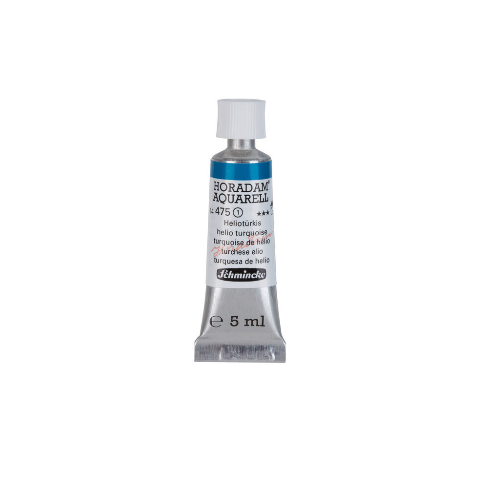 Farba akwarelowa Horadam Aquarell - Schmincke - 475, Helio Turquoise, 5 ml
