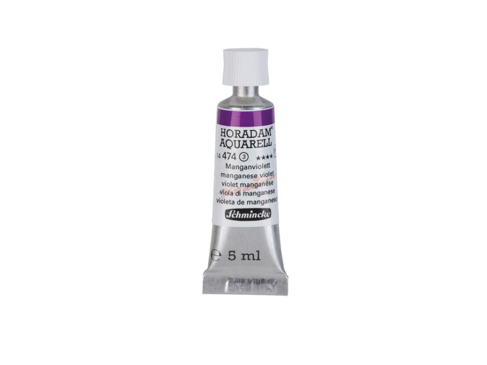 Farba akwarelowa Horadam Aquarell - Schmincke - 474, Manganese Violet, 5 ml