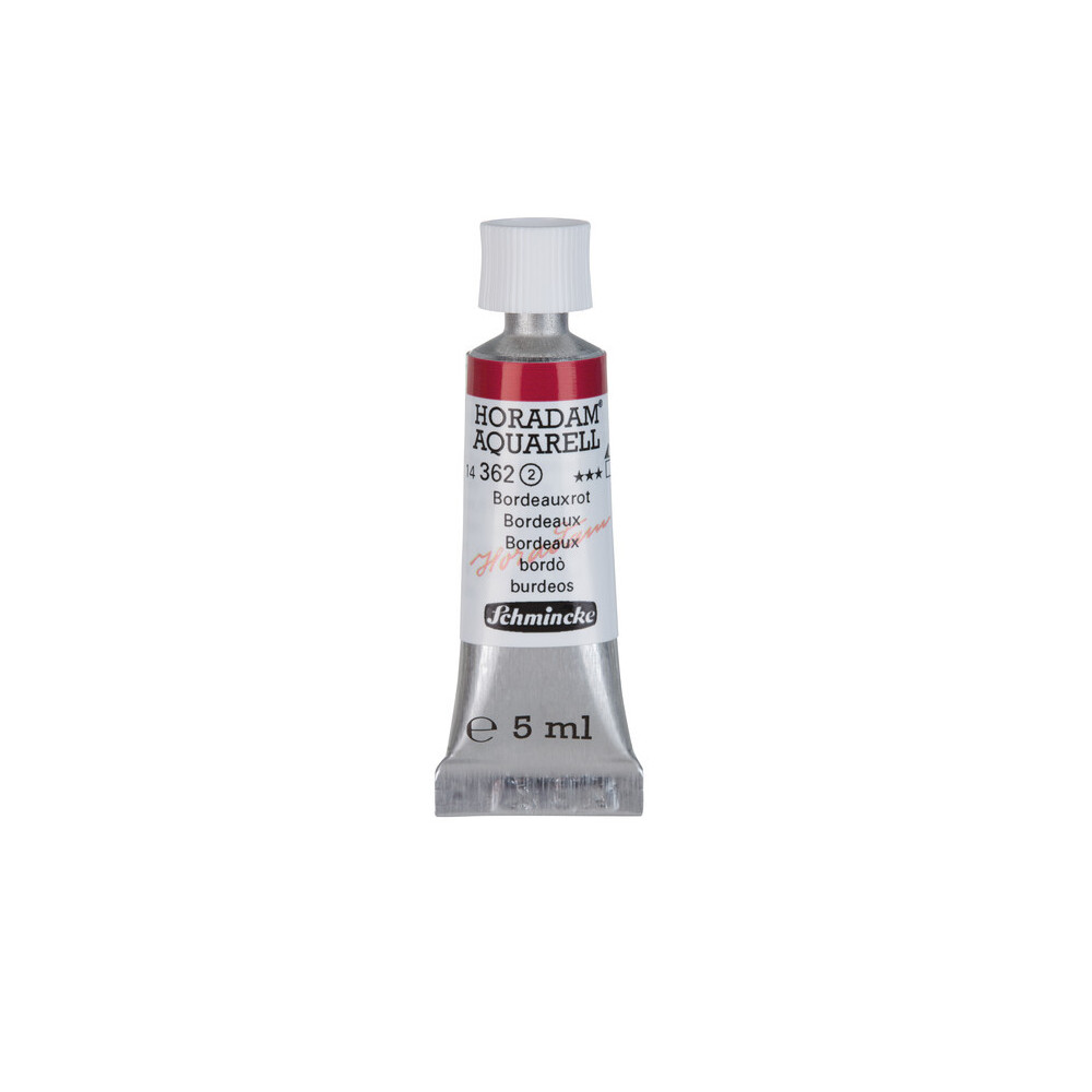Horadam Aquarell watercolor paint - Schmincke - 362, Bordeaux, 5 ml