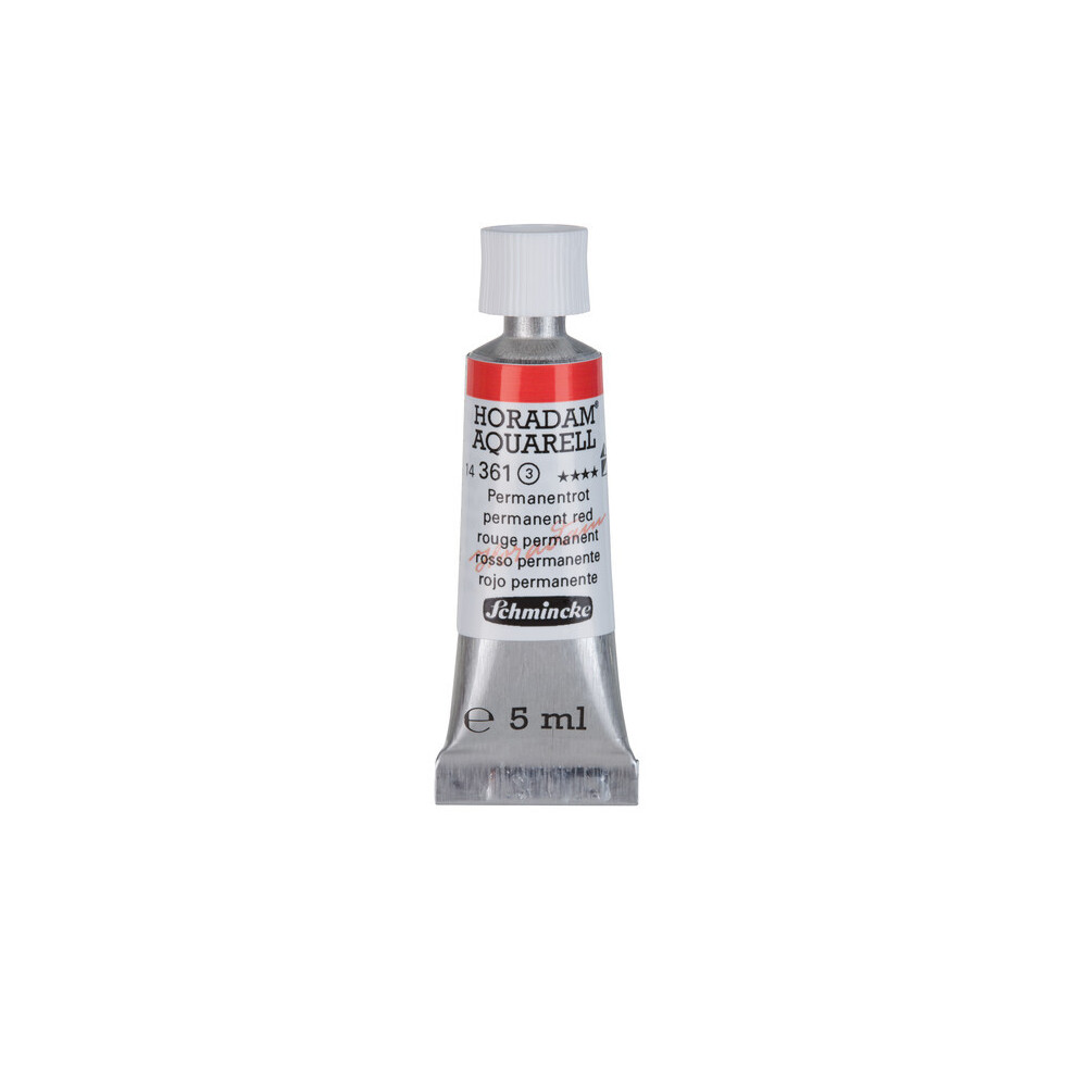 Horadam Aquarell watercolor paint - Schmincke - 361, Permanent Red, 5 ml