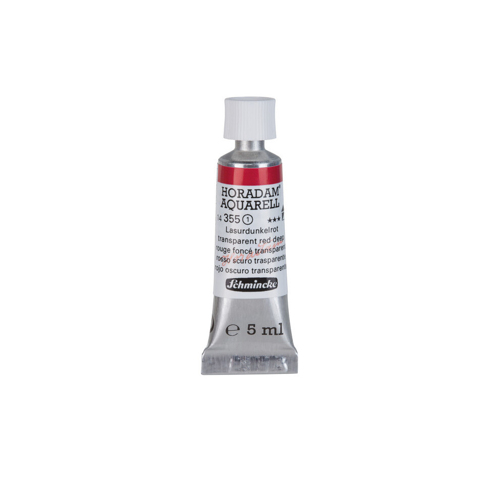 Horadam Aquarell watercolor paint - Schmincke - 355, Transparent Red Deep, 5 ml