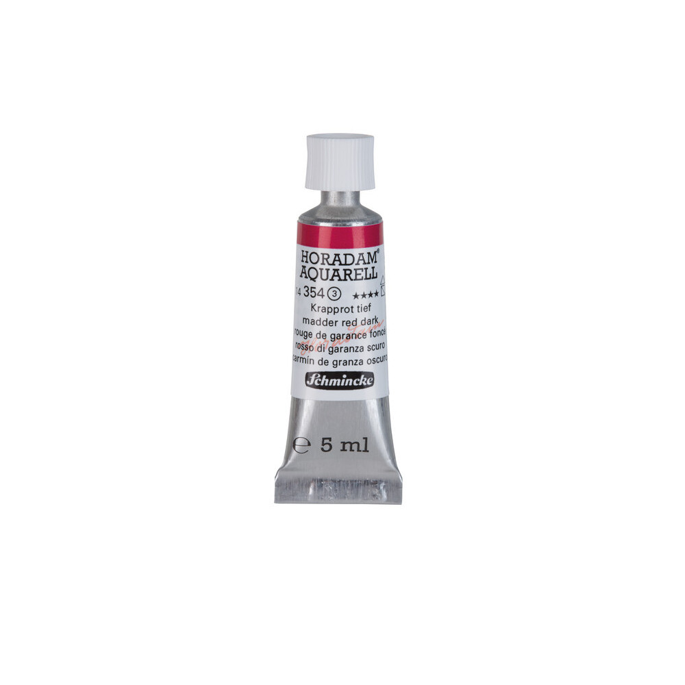 Horadam Aquarell watercolor paint - Schmincke - 354, Madder Red Dark, 5 ml