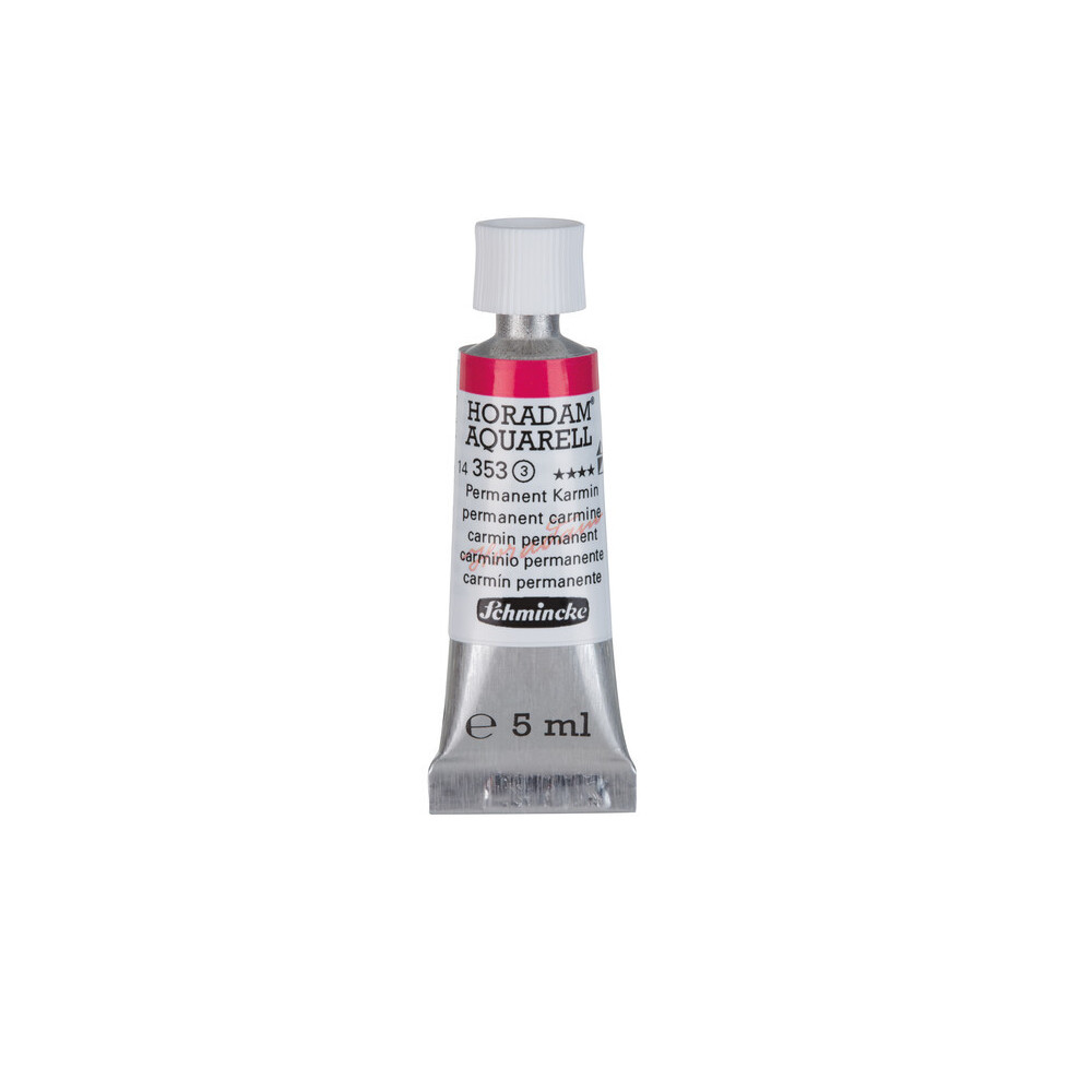 Horadam Aquarell watercolor paint - Schmincke - 353, Permanent Carmine, 5 ml