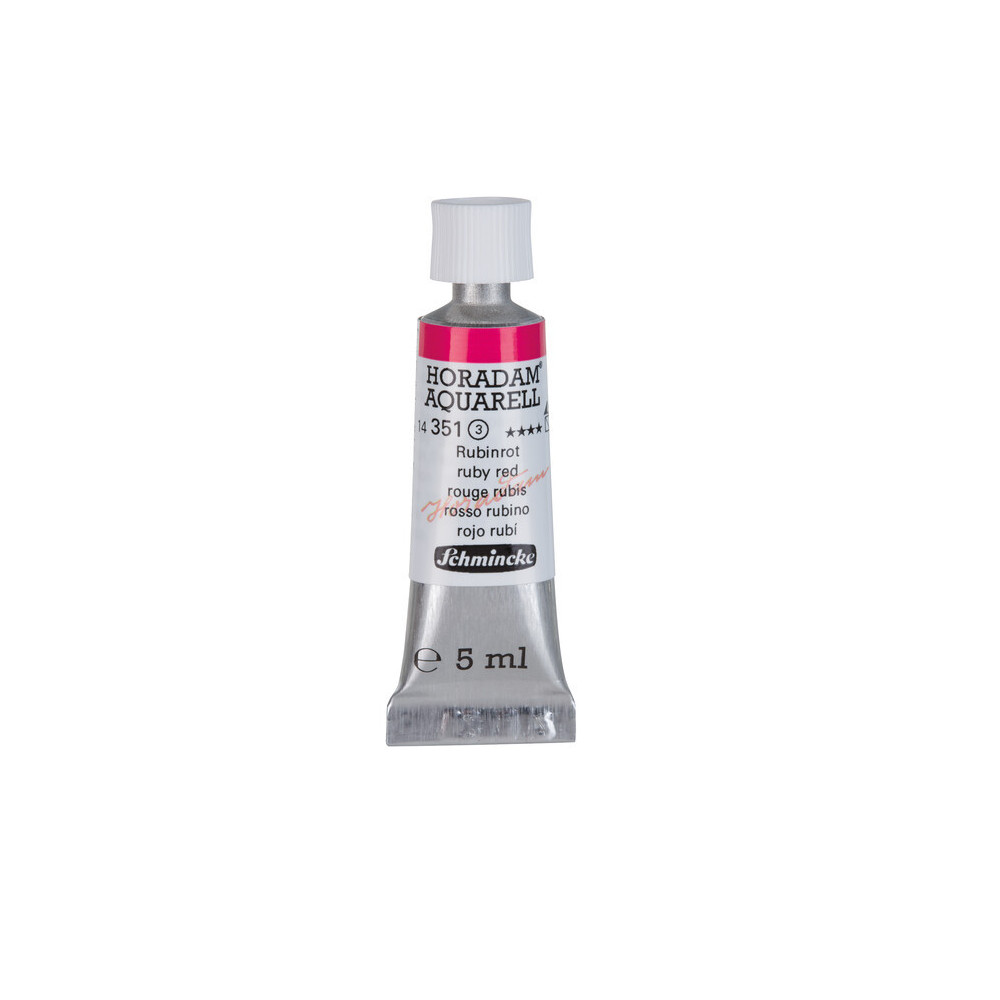 Horadam Aquarell watercolor paint - Schmincke - 351, Ruby Red, 5 ml