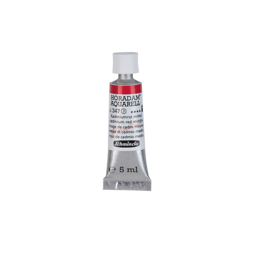 Horadam Aquarell watercolor paint - Schmincke - 347, Cadmium Red Middle, 5 ml