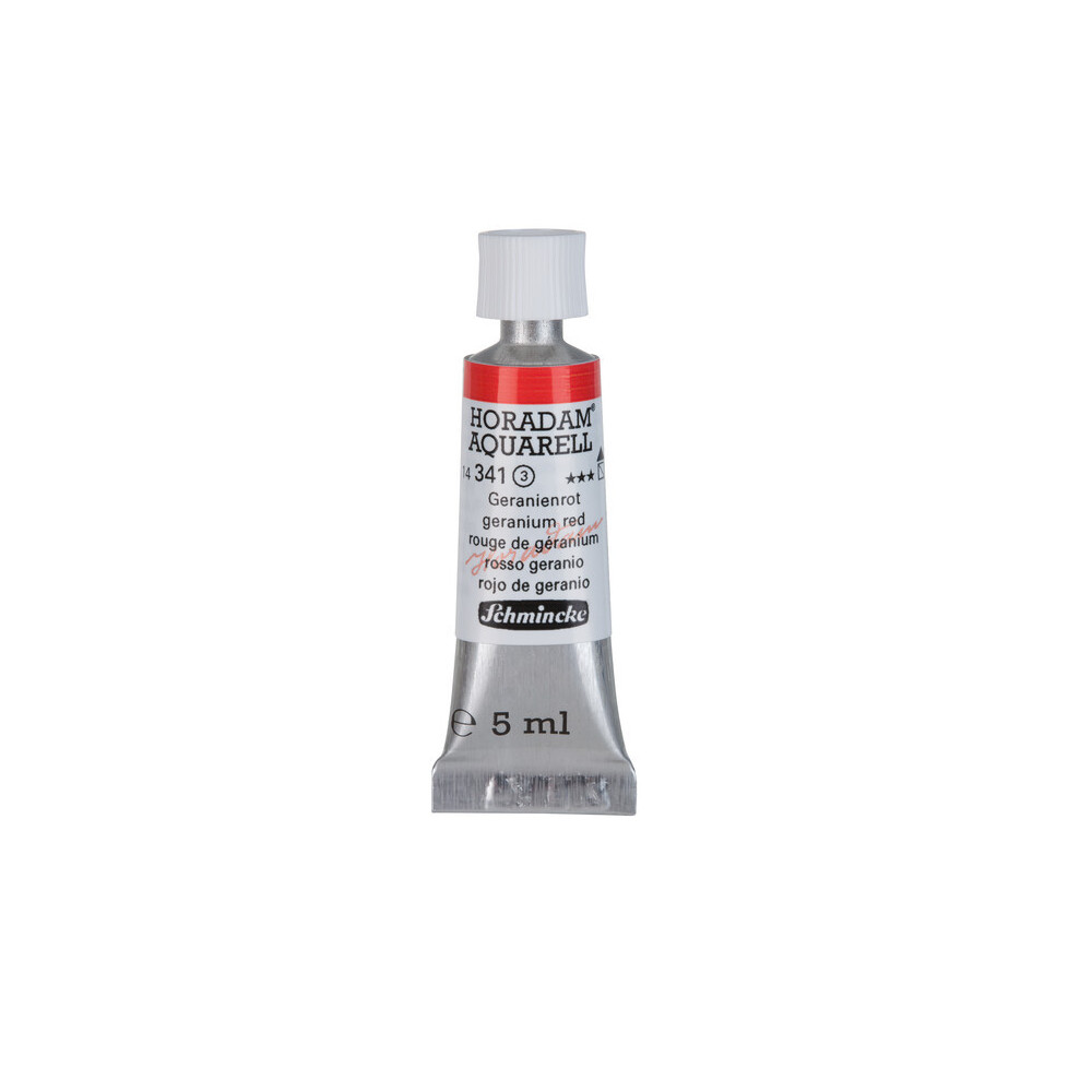 Farba akwarelowa Horadam Aquarell - Schmincke - 341, Geranium Red, 5 ml